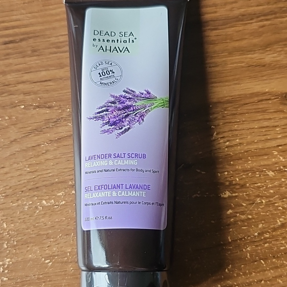 New AHAVA Dead Sea Essentials Lavender Salt Scrub - Sealed 7.5 Fl